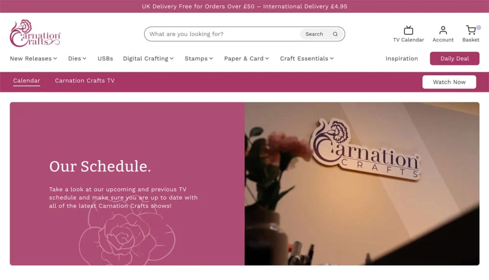 Carnation TV page