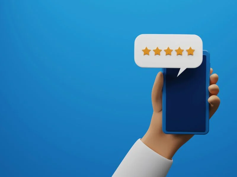 5-star review from phone