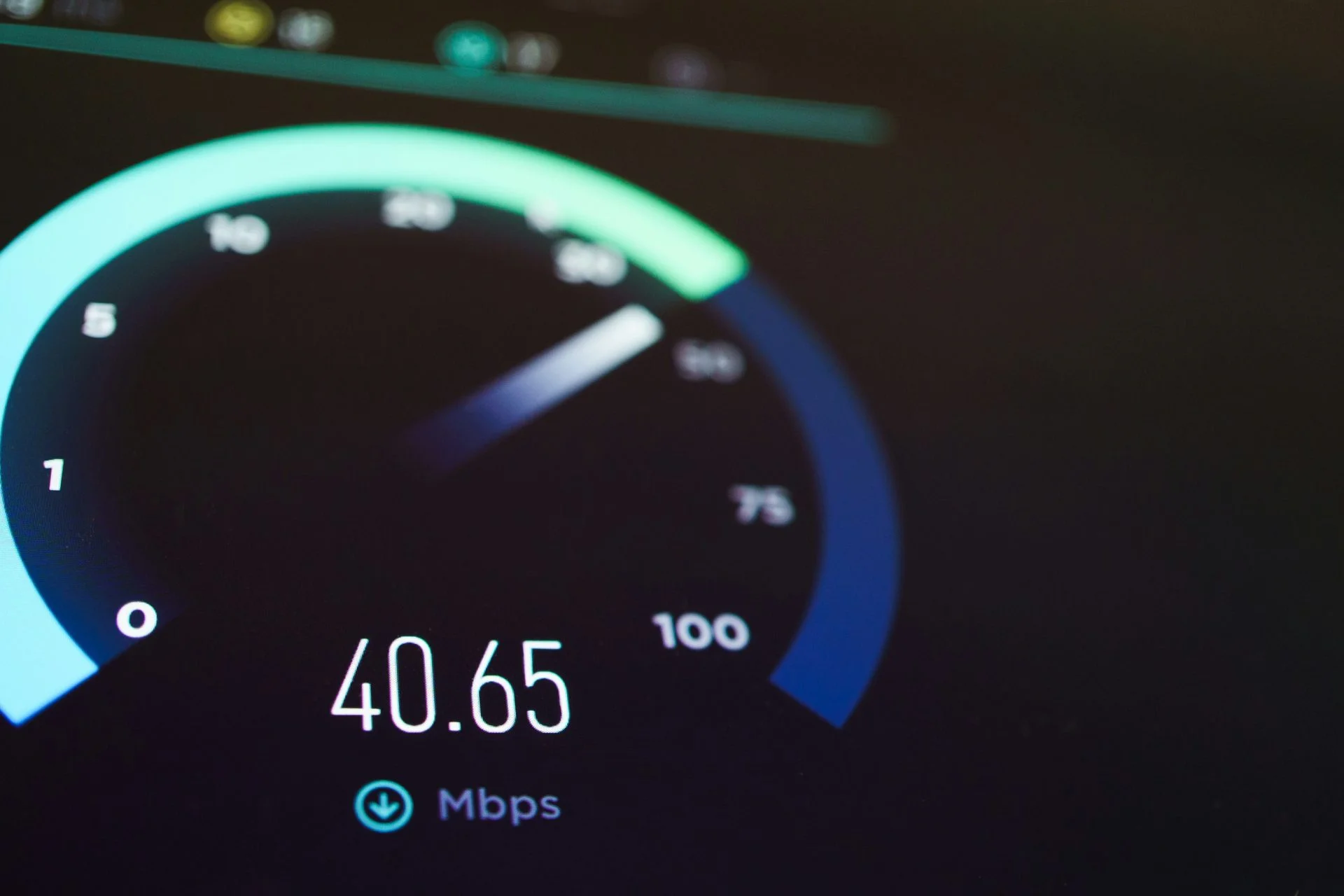 speedometer for mbps to test speed of internet