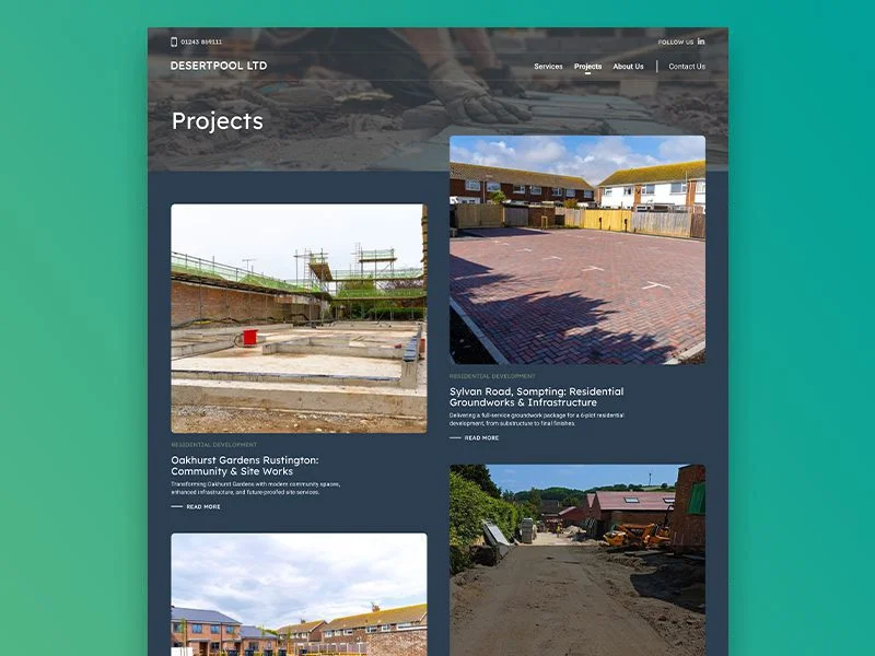 Desert Pool work page
