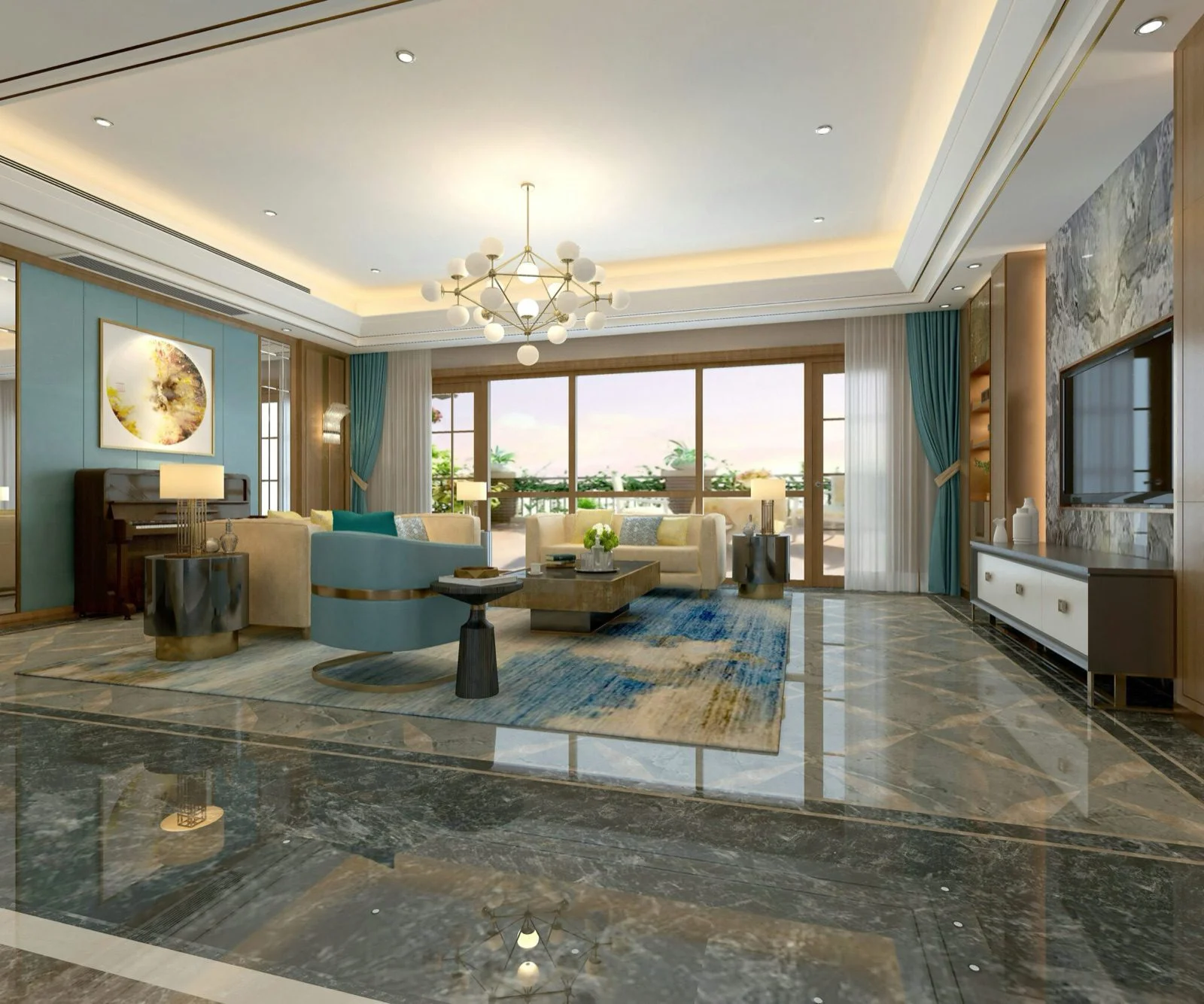 A renovated Dubai villa interior